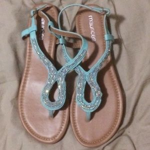 FINAL SALE- Beaded Sandals